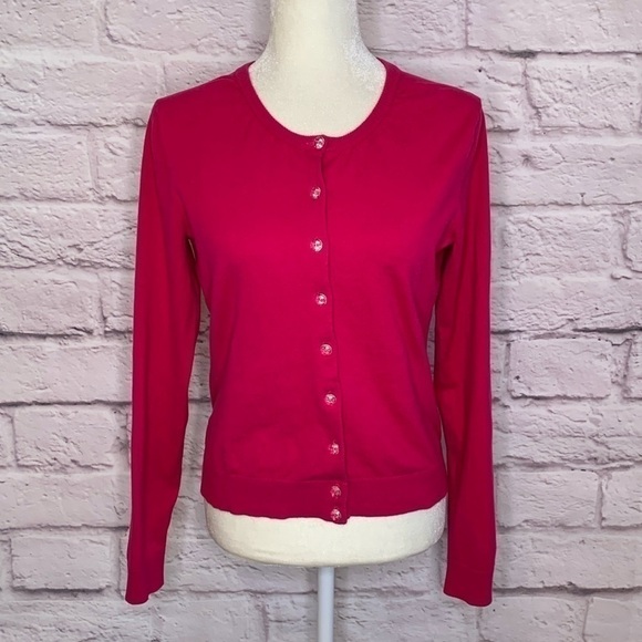 Lilly Pulitzer Sweaters - Lilly Pulitzer Pink Cotton Cardigan Sweater